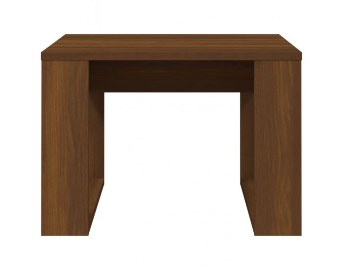 Sonata H Странична маса, кафяв дъб, 50x50x35 см, инженерно дърво