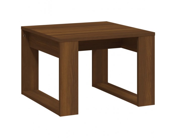 Sonata H Странична маса, кафяв дъб, 50x50x35 см, инженерно дърво