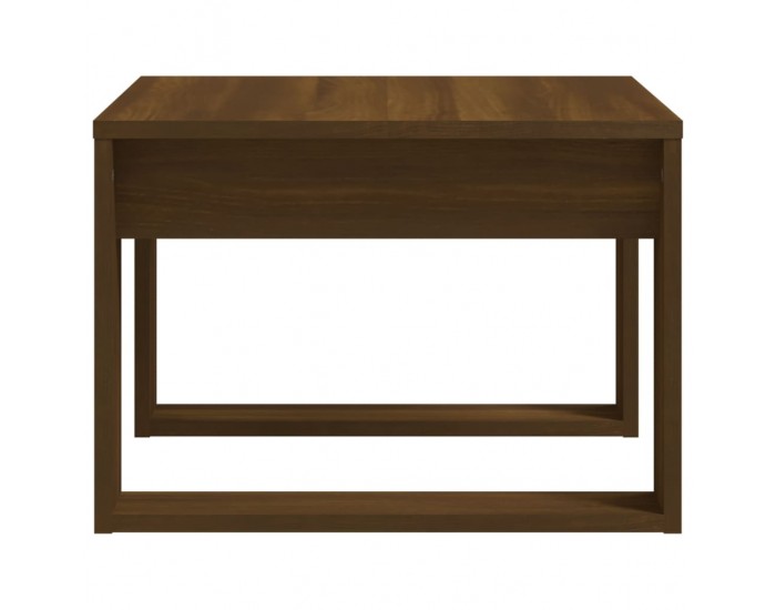 Sonata H Странична маса, кафяв дъб, 50x50x35 см, инженерно дърво