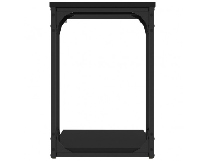 Sonata H Странична маса, черна, 50x35x52 см, инженерно дърво