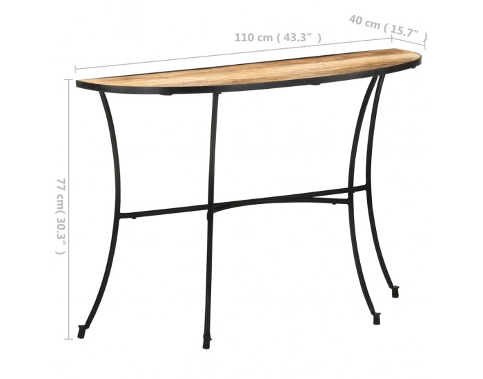 Sonata H Странична маса, 110x40x77 см, мангово дърво масив