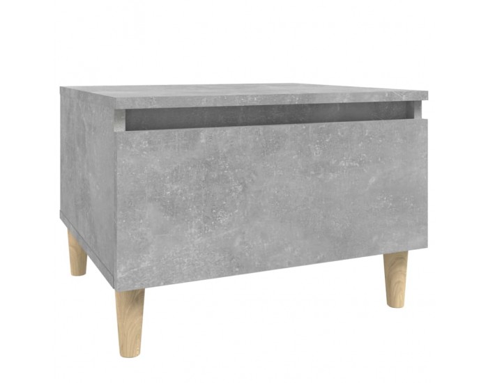 Sonata H Странична маса, бетонно сива, 50x46x35 см, инженерно дърво