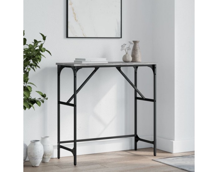 Sonata H Конзолна маса, сив сонома, 75x32x75 см, инженерно дърво