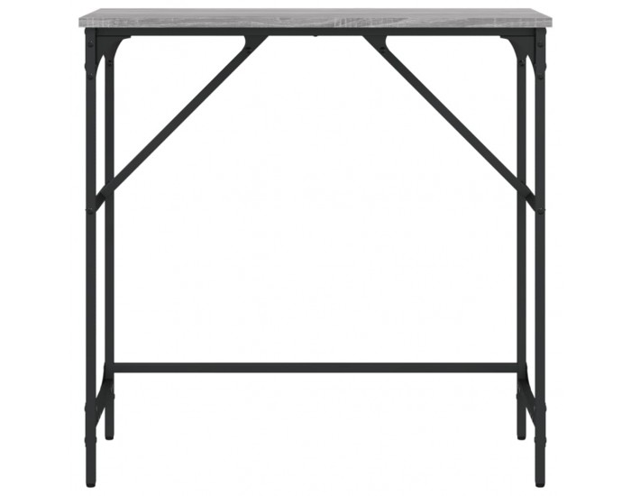 Sonata H Конзолна маса, сив сонома, 75x32x75 см, инженерно дърво