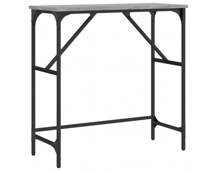 Sonata H Конзолна маса, сив сонома, 75x32x75 см, инженерно дърво