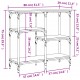 Sonata H Конзолна маса опушен дъб 80x29x75 см инженерно дърво