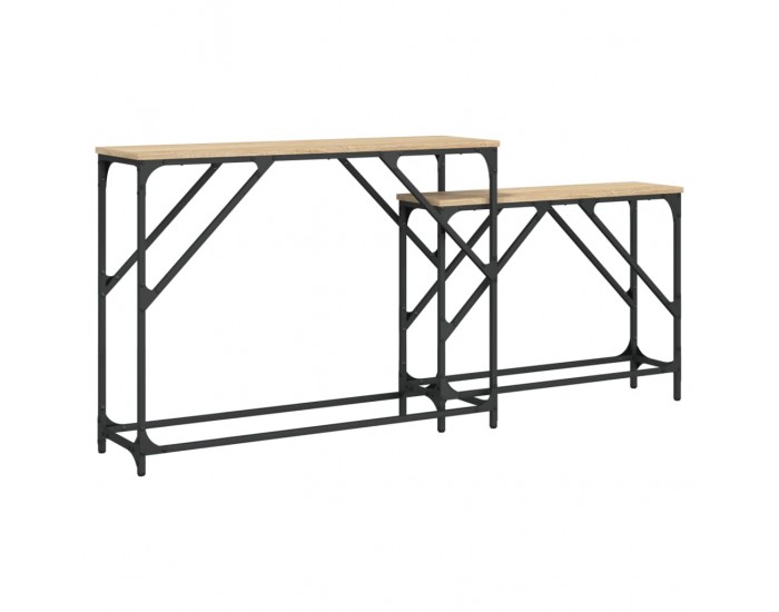 Sonata H Стифиращи конзолни маси, 2 бр, сонома дъб, инженерно дърво