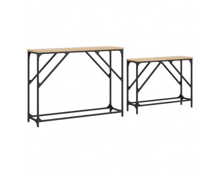 Sonata H Стифиращи конзолни маси, 2 бр, сонома дъб, инженерно дърво