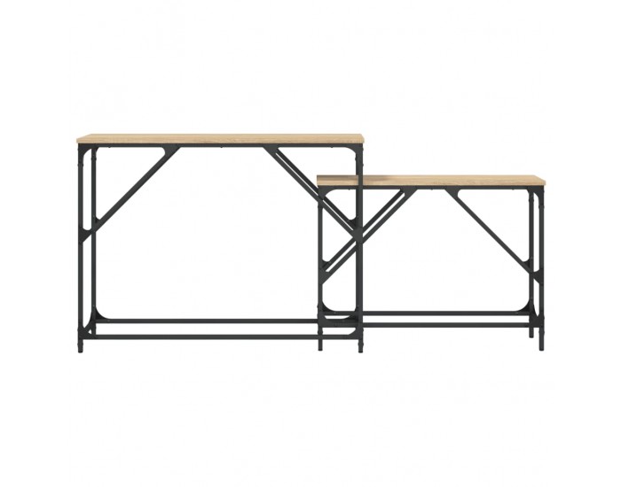 Sonata H Стифиращи конзолни маси, 2 бр, сонома дъб, инженерно дърво