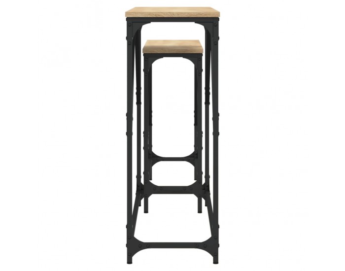 Sonata H Стифиращи конзолни маси, 2 бр, сонома дъб, инженерно дърво