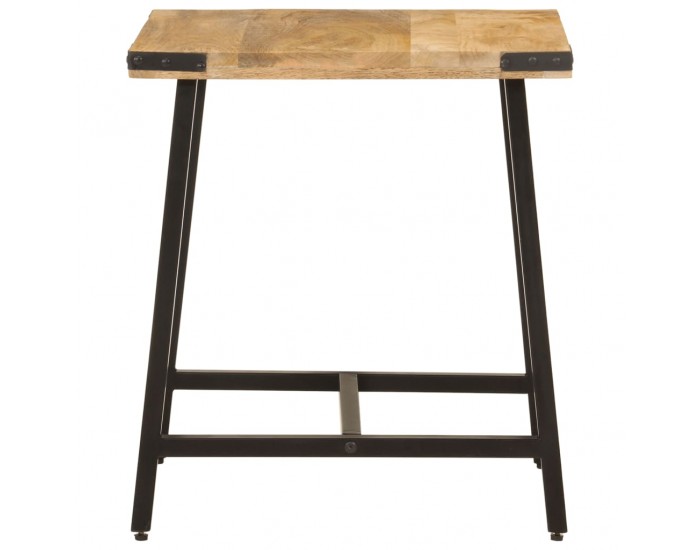 Sonata H Помощна маса 45x45x50 см масивно дърво манго и желязо