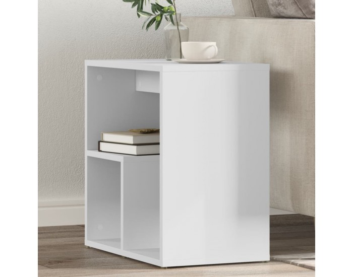 Sonata H Странични маси, 2 бр, бели, 50x30x50 см, инженерно дърво