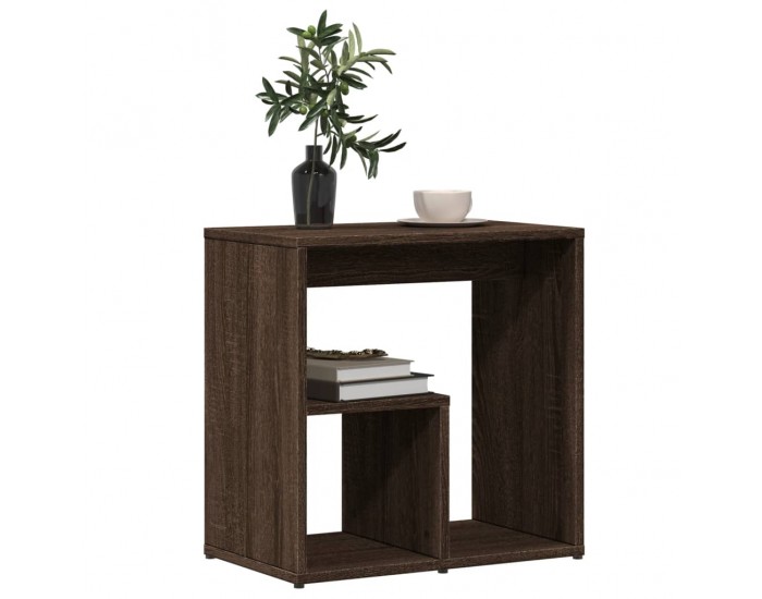 Sonata H Странични маси, 2 бр, кафяв дъб, 50x30x50 см, инеженерно дърво