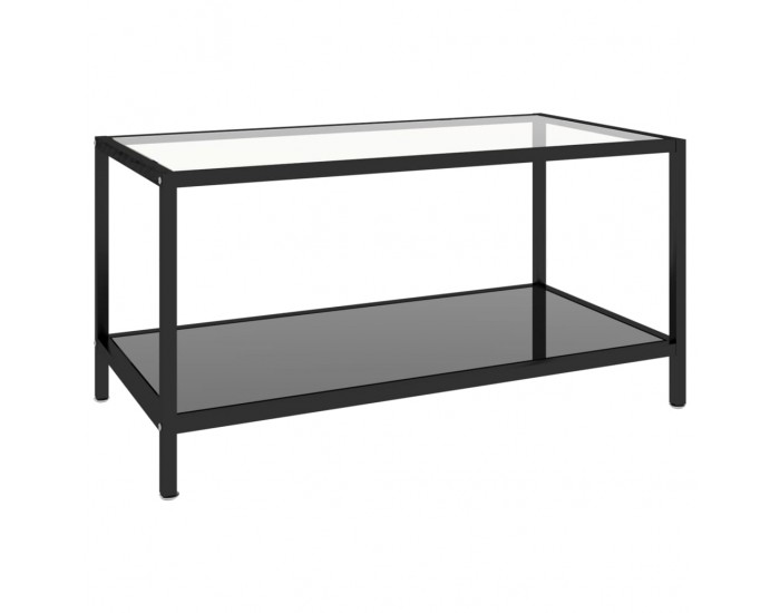 Sonata H Масички за чай, 2 бр, закалено стъкло, черни