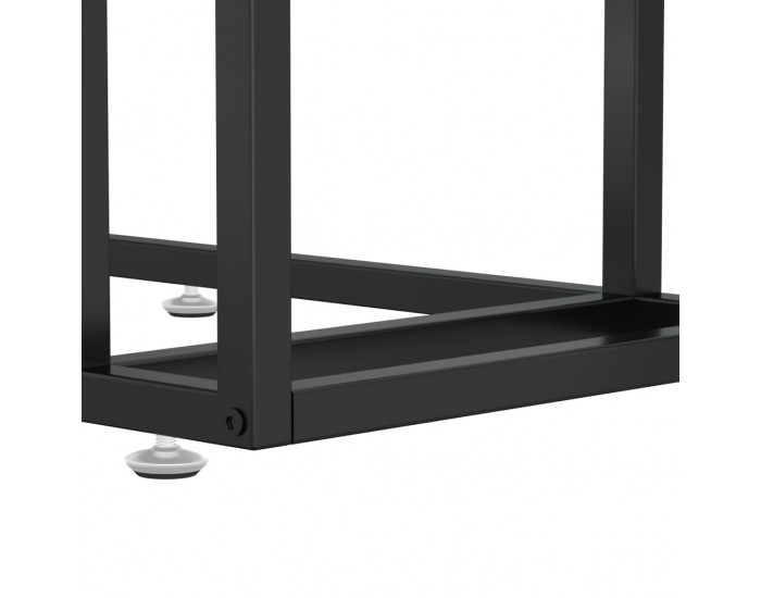 Sonata H Странична маса за компютър прозрачна 50x35x65см закалено стъкло