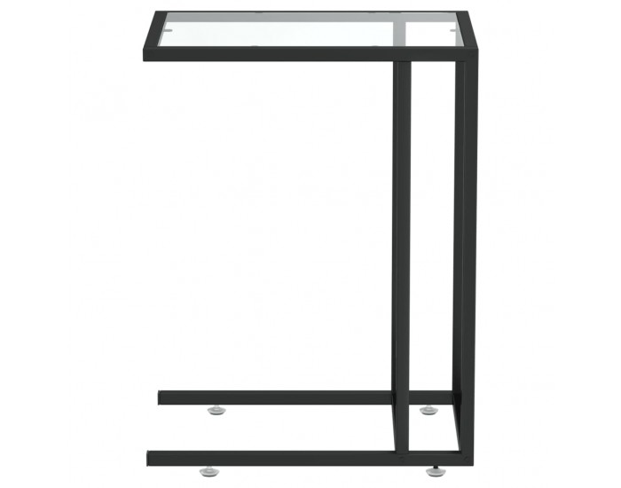 Sonata H Странична маса за компютър прозрачна 50x35x65см закалено стъкло