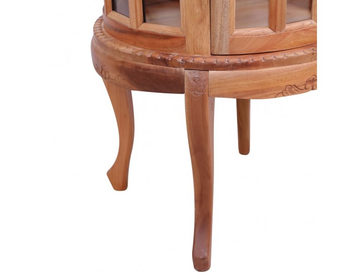 Sonata H Шкаф с витрина, естествен цвят, 50x50x76 см, махагон масив