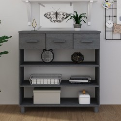 Sonata H Конзолна маса, тъмносива, 90x35x90 см, борово дърво масив - Холни маси