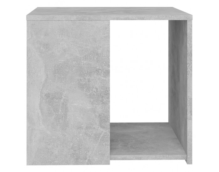 Sonata H Странична маса, бетонно сива, 50x50x45 см, инженерно дърво