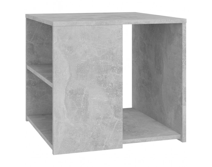 Sonata H Странична маса, бетонно сива, 50x50x45 см, инженерно дърво