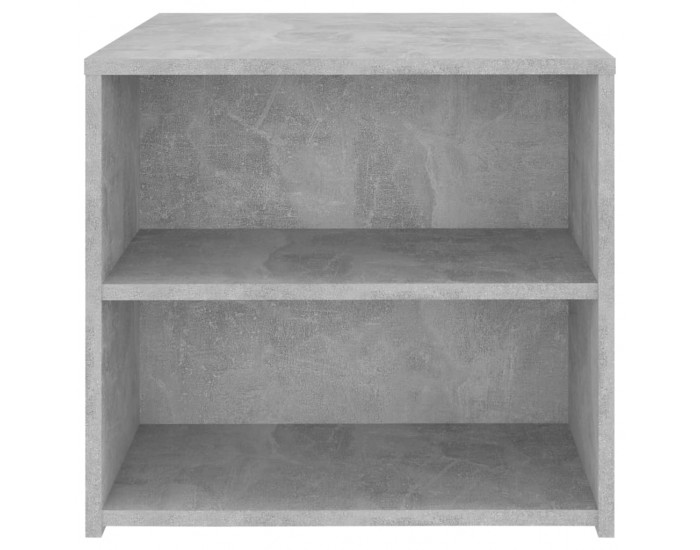 Sonata H Странична маса, бетонно сива, 50x50x45 см, инженерно дърво