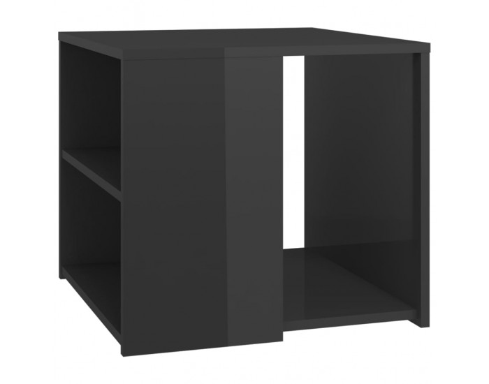 Sonata H Странична маса, сив гланц, 50x50x45 см, инженерно дърво