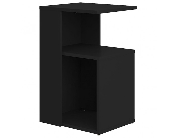Sonata H Странична маса, черна, 36x30x56 см, инженерно дърво