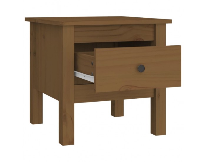 Sonata H Странични масички 2 бр меденокафяви 40x40x39 см бор масив