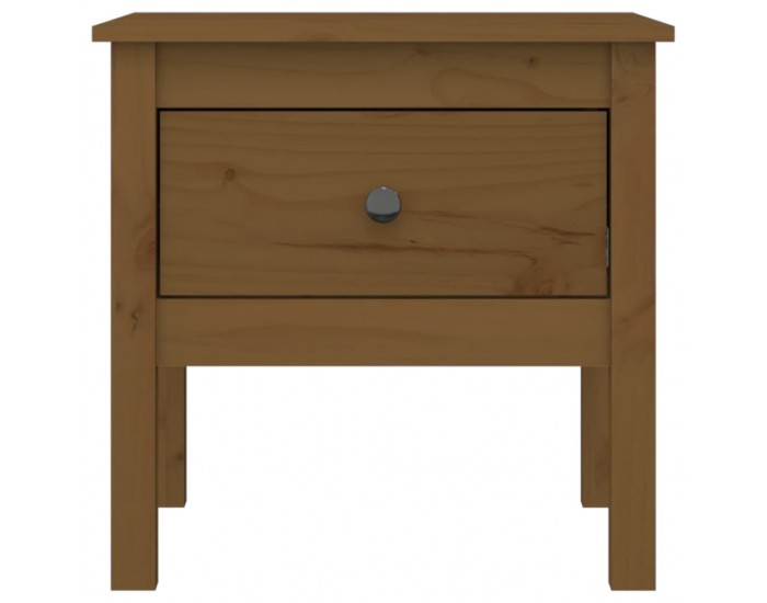 Sonata H Странични масички 2 бр меденокафяви 50x50x49 см бор масив