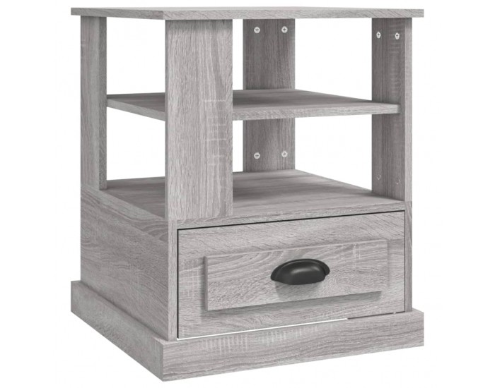 Sonata H Странична маса, cив сонома, 50x50x60 см, инженерно дърво