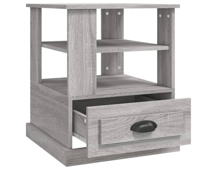 Sonata H Странична маса, cив сонома, 50x50x60 см, инженерно дърво