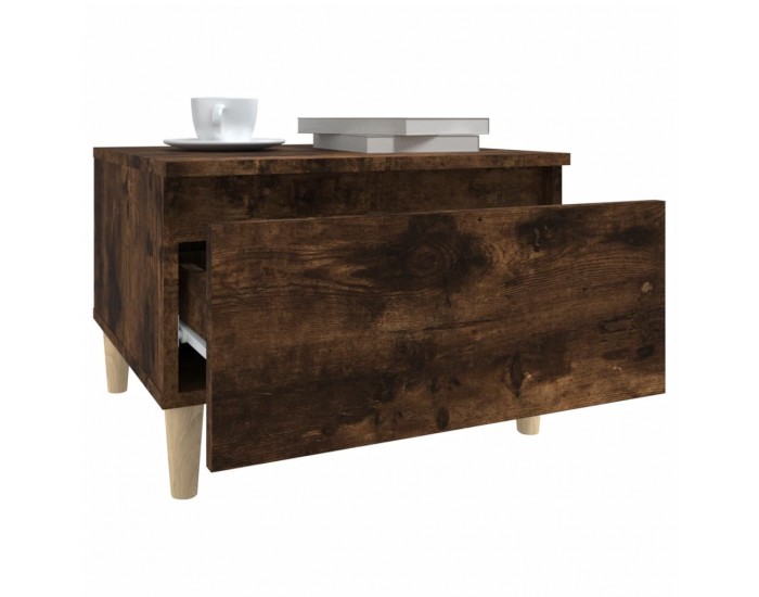 Sonata H Странична маса, опушен дъб, 50x46x35 см, инженерно дърво