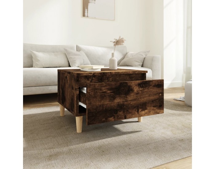 Sonata H Странична маса, опушен дъб, 50x46x35 см, инженерно дърво