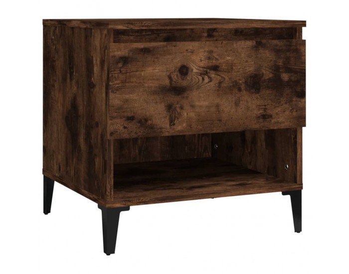 Sonata H Странични маси, 2 бр, опушен дъб, 50x46x50 см, инженерно дърво