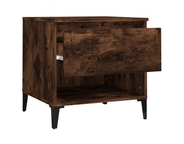 Sonata H Странични маси, 2 бр, опушен дъб, 50x46x50 см, инженерно дърво