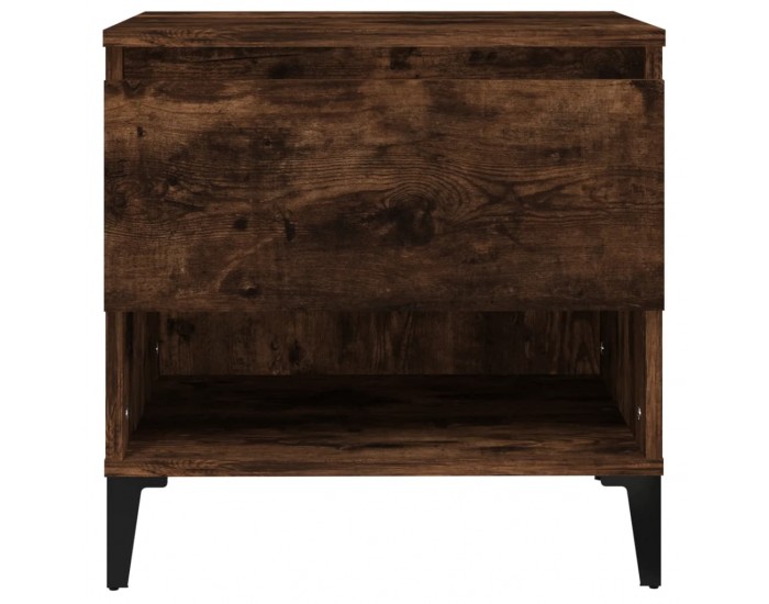 Sonata H Странични маси, 2 бр, опушен дъб, 50x46x50 см, инженерно дърво