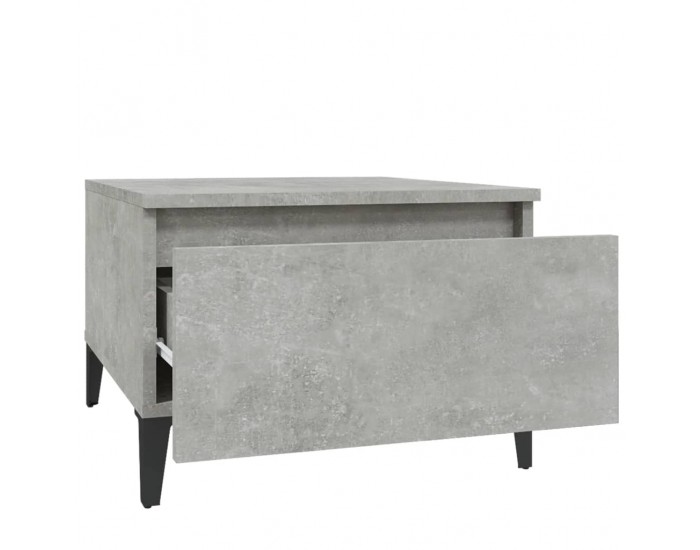 Sonata H Странични маси, 2 бр, бетонно сиво, 50x46x35см, инженерно дърво