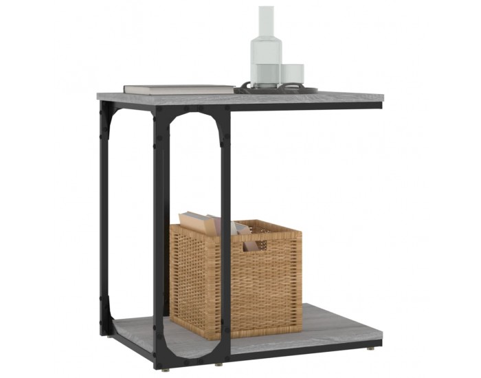 Sonata H Странична маса, cив сонома, 50x35x52 см, инженерно дърво