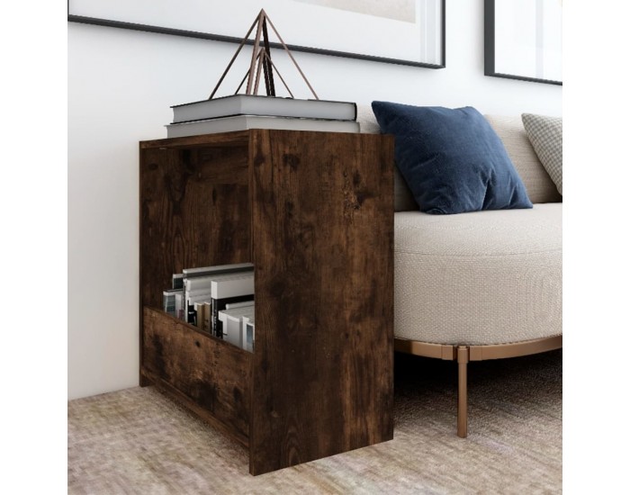 Sonata H Странична маса, опушен дъб, 50x26x50 см, инженерно дърво