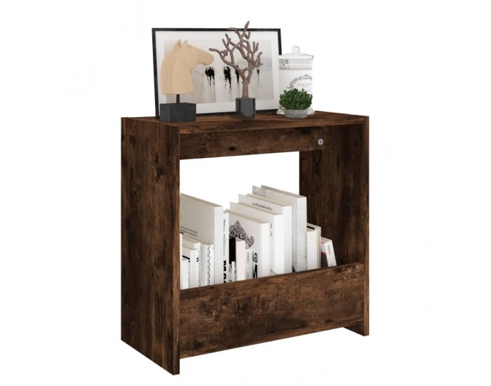 Sonata H Странична маса, опушен дъб, 50x26x50 см, инженерно дърво