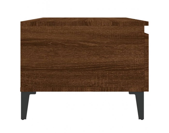 Sonata H Странични маси, 2 бр, Кафяв дъб, 50x46x35 см, инженерно дърво