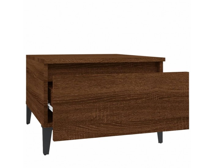 Sonata H Странични маси, 2 бр, Кафяв дъб, 50x46x35 см, инженерно дърво