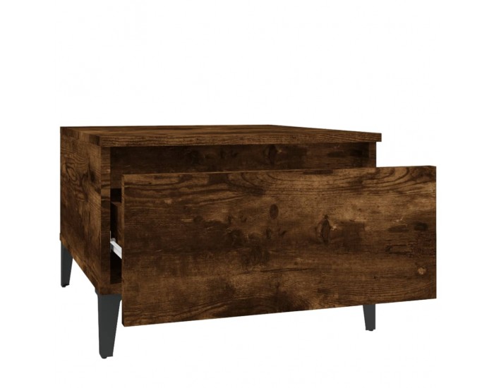 Sonata H Странични маси, 2 бр, опушен дъб, 50x46x35 см, инженерно дърво