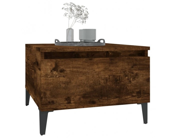 Sonata H Странични маси, 2 бр, опушен дъб, 50x46x35 см, инженерно дърво