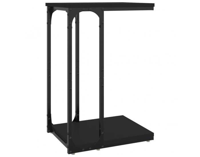 Sonata H Странична маса, черна, 40x30x60 см, инженерно дърво