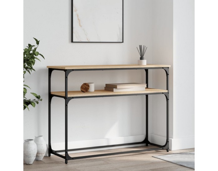 Sonata H Конзолна маса, дъб сонома, 100x35,5x75 см, инженерно дърво