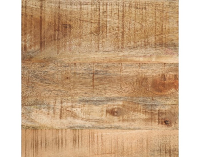 Sonata H Стифиращи маси за кафе, 3 бр, дърво груб манго масив и желязо