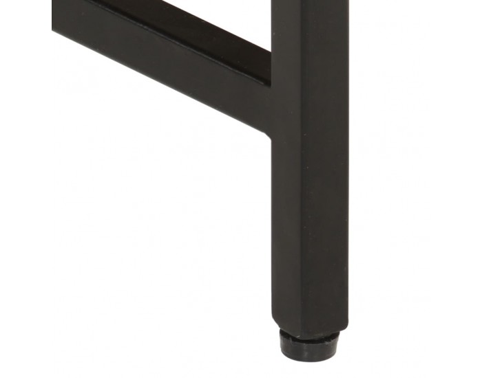 Sonata H Стифиращи маси за кафе, 3 бр, дърво груб манго масив и желязо