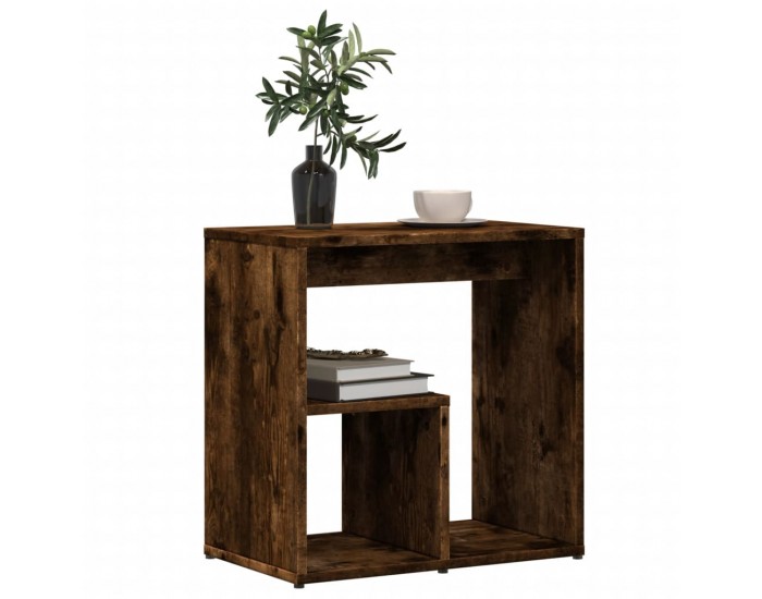 Sonata H Странични маси, 2 бр, опушен дъб, 50x30x50 см, инеженерно дърво