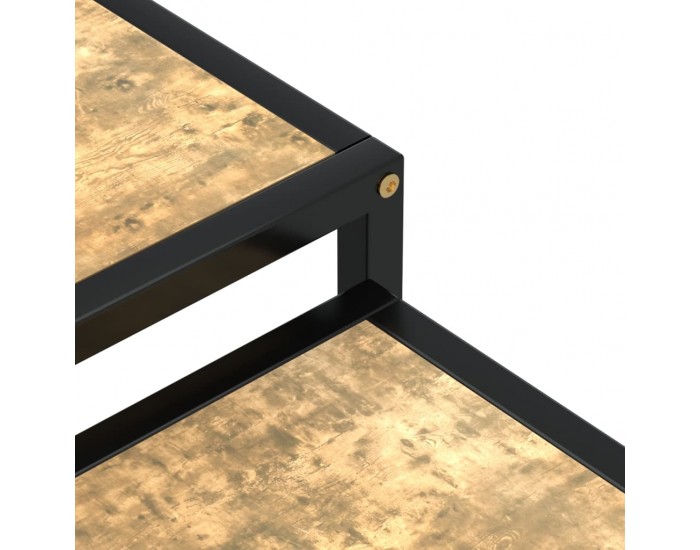 Sonata H Маси за чай, 2 бр, МДФ, черно и жълто